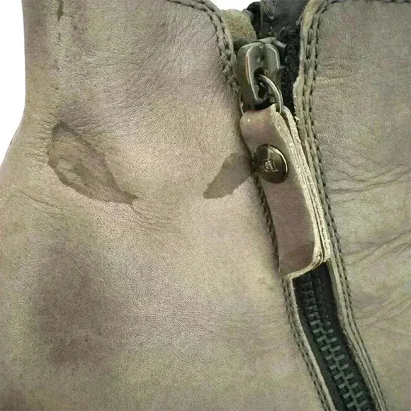 AGL Double Zipper Gray Ankle Boots Sz 8 EU 38 Pre loved - Picture 16 of 16